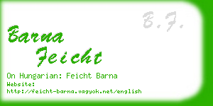 barna feicht business card